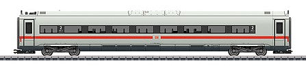 Marklin 43728 HO Scale ICE 4 Class 412 2nd Class Intermediate Car Add-On - 3-Rail - Ready to Run -- German Railroad DB AG (Era VI 2019, white, red)