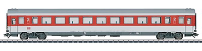 Marklin 43760 HO Scale Type Bpmz 293.2 2nd Class Coach - 3-Rail Ready to Run -- German Railroad DB AG (Era V 2001 (white, red, gray)