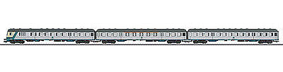 Marklin 43829 HO Scale Silberling/Silver Coins 3-Car Commuter Set - 3-Rail - Ready to Run -- German Federal Railway