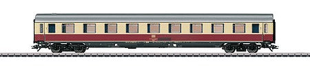 Marklin 43845 HO Scale Type Avumz 111 1st Class Coach - 3-Rail - Ready to Run -- German Federal Railroad DB (Era IV 1973, white, red)