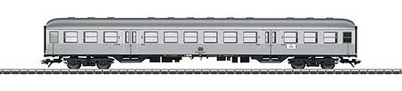 Marklin 43897 HO Scale Type Bnrzb 725 2nd Class Commuter Car - 3-Rail - Ready to Run -- German Federal Railroad DB (Era IV 1975, silver, Silver Coin Scheme)