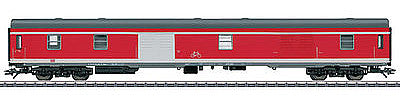 Marklin 43961 HO Scale Type Dduu 498.1 Baggage Car - 3-Rail - Ready to Run -- German Railroad DB AG (Era V 2003; Traffic Red, gray)