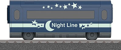 Marklin 44115 HO Scale ICE Sleeper - Ready to Run - My World -- German Federal Railroad (Era VI; blue, white; Night Line)