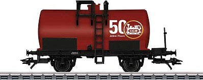 Marklin 44450 HO Scale Fire Control Tank Car - 3-Rail - Ready to Run -- LGB 50th Anniversary (red)