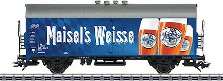 Marklin 45027 HO Scale Type Ibopqs Beer Reefer - 3-Rail - Ready to Run -- MaiselÕs Weisse (blue, white)