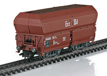 Marklin 46213 HO Scale Type Fad 155 Erz IIId Hopper with Ore Load 12-Pack - 3-Rail - Ready to Run -- German Federal Railroad DB (Era IV 1960s, Boxcar Red)
