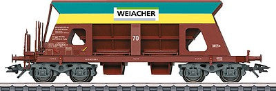 Marklin 46332 HO Scale Type Falls Hopper 3-Pack - 3-Rail Ready to Run -- Weiacher Kies (Era VI, Boxcar Red, yellow, green)