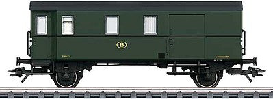 Marklin 46984 HO Scale Type Pwgs 41 Freight Train Baggage Car - 3-Rail - Ready to Run -- Belgian State Railways SNCB-NMBS (Era IV, green)