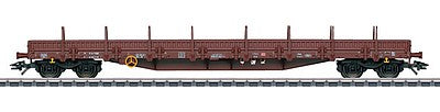 Marklin 47000 HO Scale Type Res 676 Low-Side Gondola - 3-Rail Ready to Run -- German Railroad DB AG (Era VI 2015, Boxcar Red)