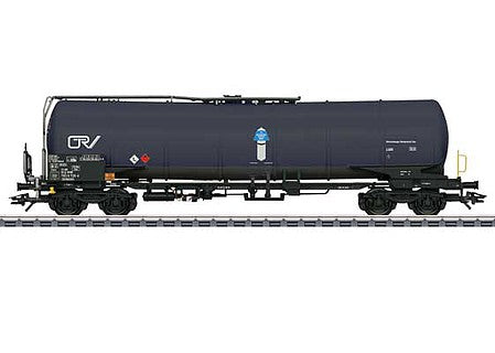 Marklin 47543 HO Scale Type Zans 25,096-Gallon Four-Axle Tank Car - 3-Rail - Ready to Run -- On Rail (Era VI 2018, black)
