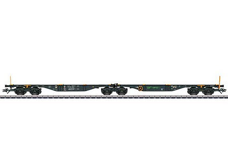 Marklin 47813 HO Scale Type Sggrss 80 2-Unit Articulated Container Car - 3-Rail - Ready to Run -- MFD Rail (Era VI 2020, black)