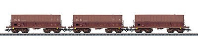 Marklin 48435 HO Scale Type Fals Hopper 3-Pack - 3-Rail Ready to Run -- Belgian State Railways SNCB (Era VI, Boxcar Red)