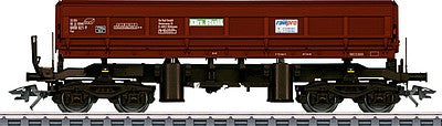 Marklin 48456 HO Scale Type Fas 680 Side-Dump Car 3-Pack - 3-Rail - Ready to Run -- On Rail (Boxcar Red, black)