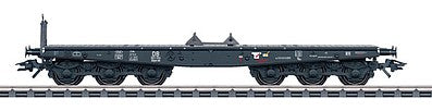 Marklin 48694 HO Scale Type Ssym 46 Heavy-Duty Flatcar w/Load - 3-Rail Ready to Run -- German Federal Railroad DB #2 (Era III 1961, gray)