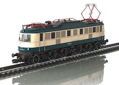 Marklin 55186 I Scale Class E 118 Electric w/Sound & DCC -- German Federal Railroad DB #118 028-0 (Era IV, ocean blue, ivory)