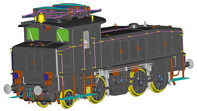Marklin 55602 1:32 Scale Class E 60 Electric w/Sound & DCC -- German State Railroad DRG (Era II, blue-gray)