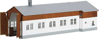 Marklin 56179 I Scale Frasdorf Single-Stall Engine House w/Engineer's Residence -- Laser-Cut Wood Kit - 19-11/16 x 5-7/8 x 7-11/16" 50 x 16 x 19.5cm