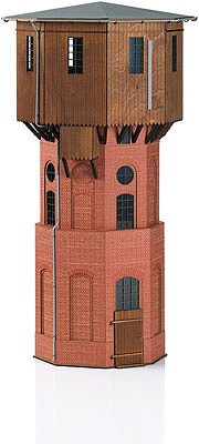 Marklin 56191 I Scale Prussian Standard Design Water Tower -- Laser-Cut Card Kit - 17-7/8 x 10 x 10" 45.4 x 22.4 x 22.4cm