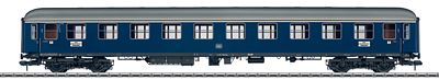 Marklin 58013 I Scale Type A4um-61 1st Class Coach - Ready to Run -- German Federal Railroad DB #12 030 (Era III, Cobalt Blue, gray)