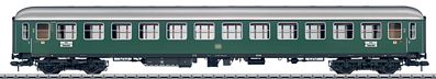 Marklin 58024 1:32 Scale Type B4um-61 2nd Class Coach - Ready to Run -- German Federal Railroad DB #19 407 (Era III, Chrome Oxide Green, gray)