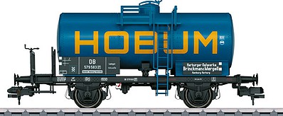 Marklin 58068 1:32 Scale 2-Axle Tank Car - Ready to Run -- HOBUM (Era III, blue, yellow)
