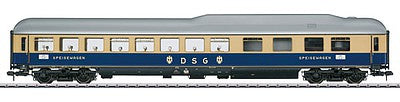 Marklin 58097 1:32 Scale Type WR4um-62 Diner - Ready to Run -- German Federal Railroad DB (Era III Rheingold 1962, blue, ivory, silver)