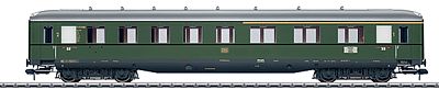 Marklin 58141 I Scale Type AB4üwe 1st/2nd Class Compartment Express Car w/Light - Ready to Run -- German Federal Railroad DB (Era III, Skirted, green)