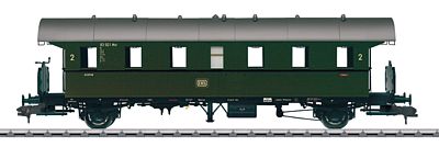 Marklin 58192 I Scale Type Bi Thunder Box 2nd Class Coach - Ready to Run -- German Federal Railroad DB #83 921 (Era III, green, gray)