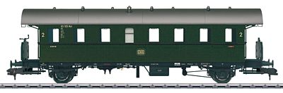 Marklin 58193 I Scale Type Bid Thunder Box 2nd Class Coach - Ready to Run -- German Federal Railroad DB #83 105 (Era III, green, gray)