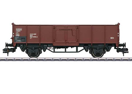 Marklin 58225 I Scale Type E 040 High Side Gondola - Ready to Run -- German Federal Railroad 01 80 507 8 814-2 (Era IV, Boxcar Red)