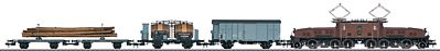 Marklin 58403 I Scale Swiss Freight 3-Car Set - Ready to Run -- Swiss Federal Railways SBB/CFF/FFS (Era II, gray)