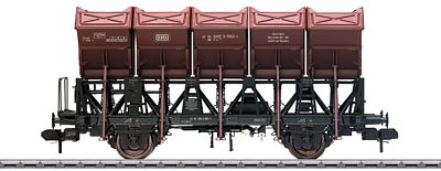 Marklin 58516 I Scale Type F-z 120 Dump Car w/Brakeman's Platform - Ready to Run -- German Federal Railroad DB (Era IV, black, brown)