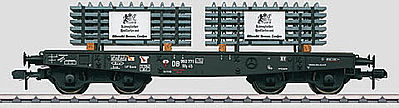 Marklin 58571 I Scale Type SSy 45 Heavy-Duty Flatcar w/Load - Ready to Run - 2013 Marklin Museum Car -- German Federal Railroad DB (Era III, black)