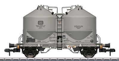 Marklin 58613 I Scale Type Ucs 909 Silo/Covered Hopper - Ready to Run -- German Federal Railroad DB (Era IV, gray)