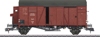 Marklin 58681 1:32 Scale Type Grhs 30 Oppeln Boxcar w/Brakeman's Cab - Ready to Run -- German Federal Railroad DB (Era II, Boxcar Red)