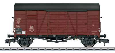 Marklin 58684 I Scale Type Gmrs 30 Boxcar - Ready to Run -- German Federal Railroad DB (Era III, Boxcar Red)