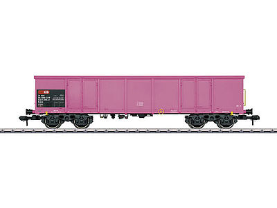Marklin 58804 I Scale Type Eaos 106 High-Side Gondola - Ready to Run -- Swiss Federal Railways SBB/CFF/FFS #2 (Era IV, pink)