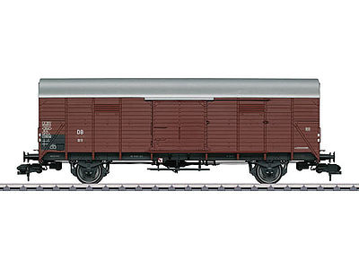 Marklin 58831 I Scale Type Gl 11 Dresden Wood Boxcar - Ready to Run -- German Federal Railroad DB #1 (Era III, Boxcar Red)