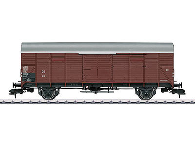Marklin 58832 I Scale Type Gl 11 Dresden Wood Boxcar - Ready to Run -- German Federal Railroad DB #2 (Era III, Boxcar Red)