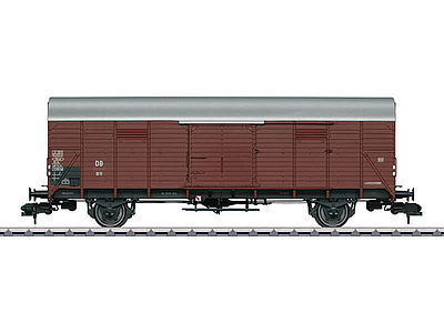 Marklin 58834 1:32 Scale Type Gl 11 Dresden Wood Boxcar - Ready to Run -- German Federal Railroad DB #4 (Era III, Boxcar Red)