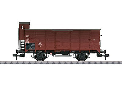 Marklin 58941 I Scale Type G 10 Boxcar w/Brakeman's Cab - Ready to Run -- German Federal Railroad DB #146 330 (Era III 1960, Boxcar Red)