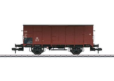 Marklin 58943 I Scale Type Gklm-10 Boxcar - Ready to Run -- German Federal Railroad DB #142 715 (Era III 1960, Boxcar Red)