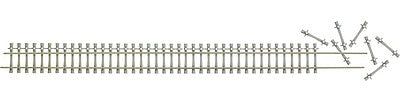 Marklin 59989 I Scale Concrete Tie Track Kit -- Includes 2 35-7/16" 90cm Rails, 48 Ties, 6 Joiners (H1027-2)