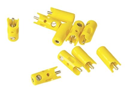 Marklin 71412 All Scale New Style Plugs pkg(10) -- Yellow