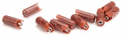 Marklin 71421 All Scale New Style Sockets pkg(10) -- Brown