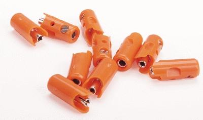 Marklin 71424 All Scale New Style Sockets pkg(10) -- Orange