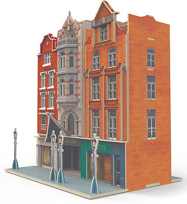 Marklin 72784 HO Scale Residential & Commercial Buildings 3D Building Kit - Start Up