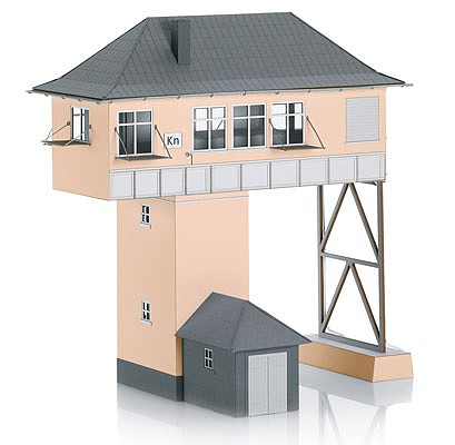 Marklin 72794 HO Scale Kreuztal (Kn) Gantry-Style Signal Tower -- Laser-Cut Card Kit - 5-5/16 x 2 x 5-3/4" 13.5 x 5 x 14.7cm