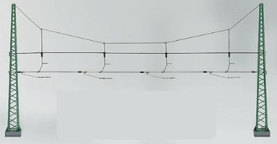 Marklin 74132 HO Scale Marklin HO Catenary -- Cross Span Assembly for 4 Tracks