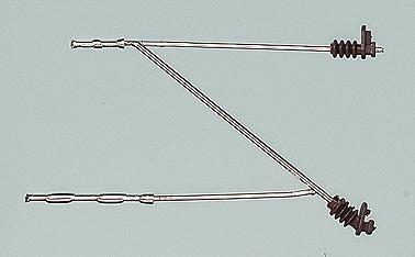 Marklin 74151 HO Scale Marklin HO Catenary -- Single Outrigger Arm Pkg(5)